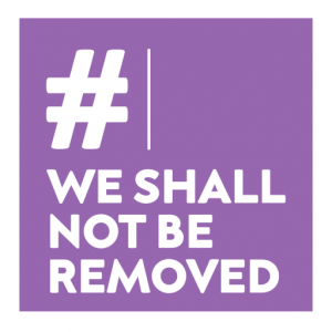 Logo: #we shall not be removed